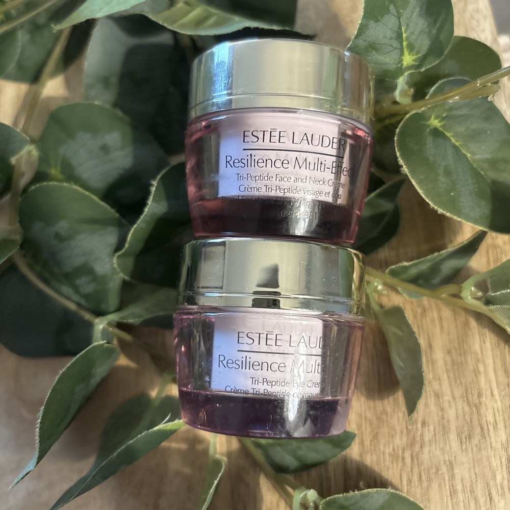 LOT OF 2 Estee Lauder Resilience Lift Night Firming/Sculpting Face & Neck Creme